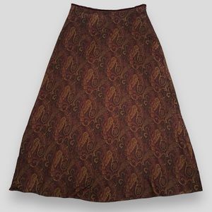 Vintage Ralph Lauren Paisley Maxi Skirt